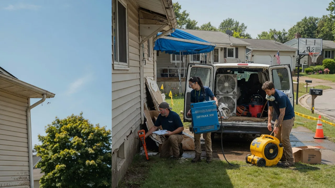 Ceiling Leak Cleanup in Newtonsville, OH near me